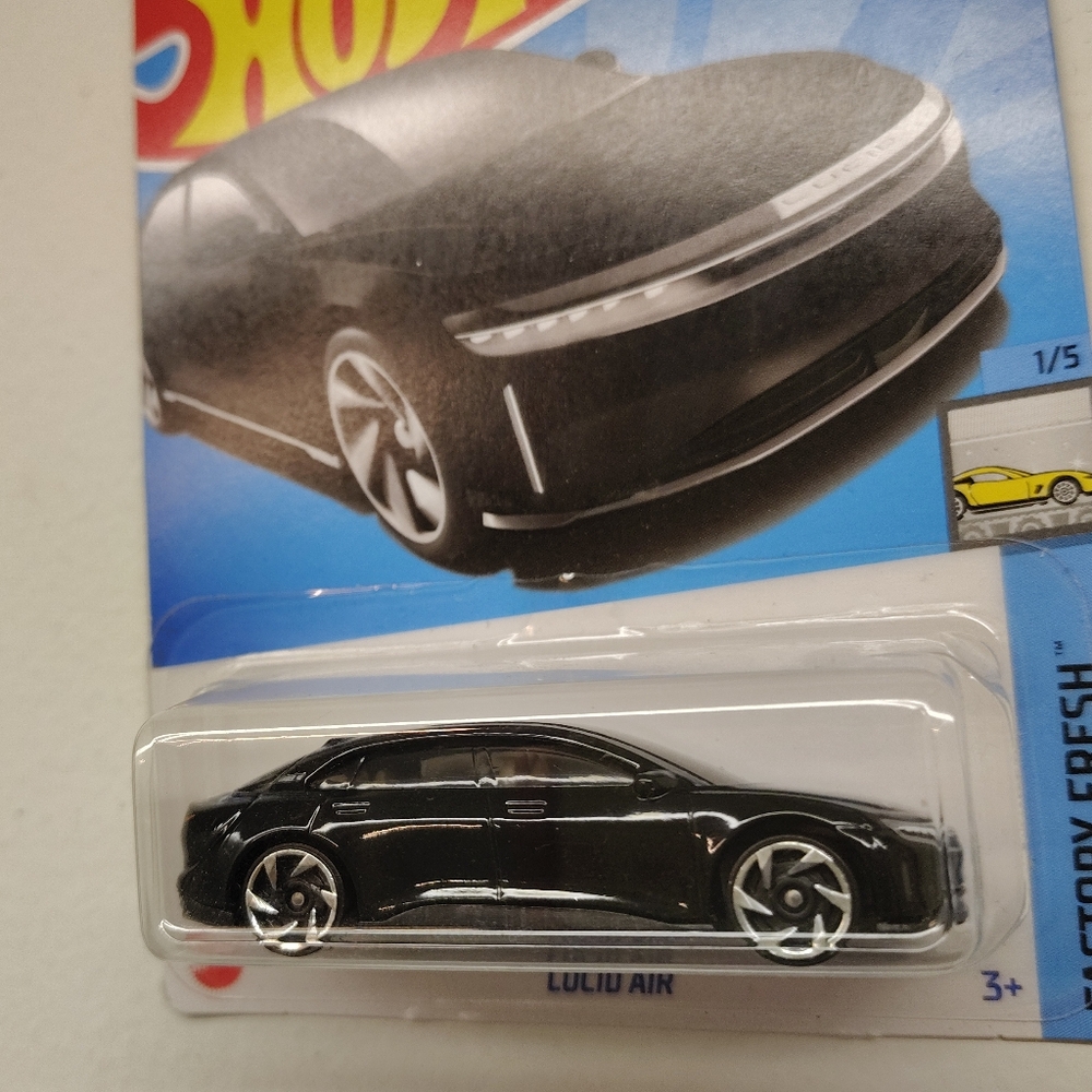 Lucid Air Hot Wheels Factory Fresh Series 1/5 Black - Picture 4 of 11